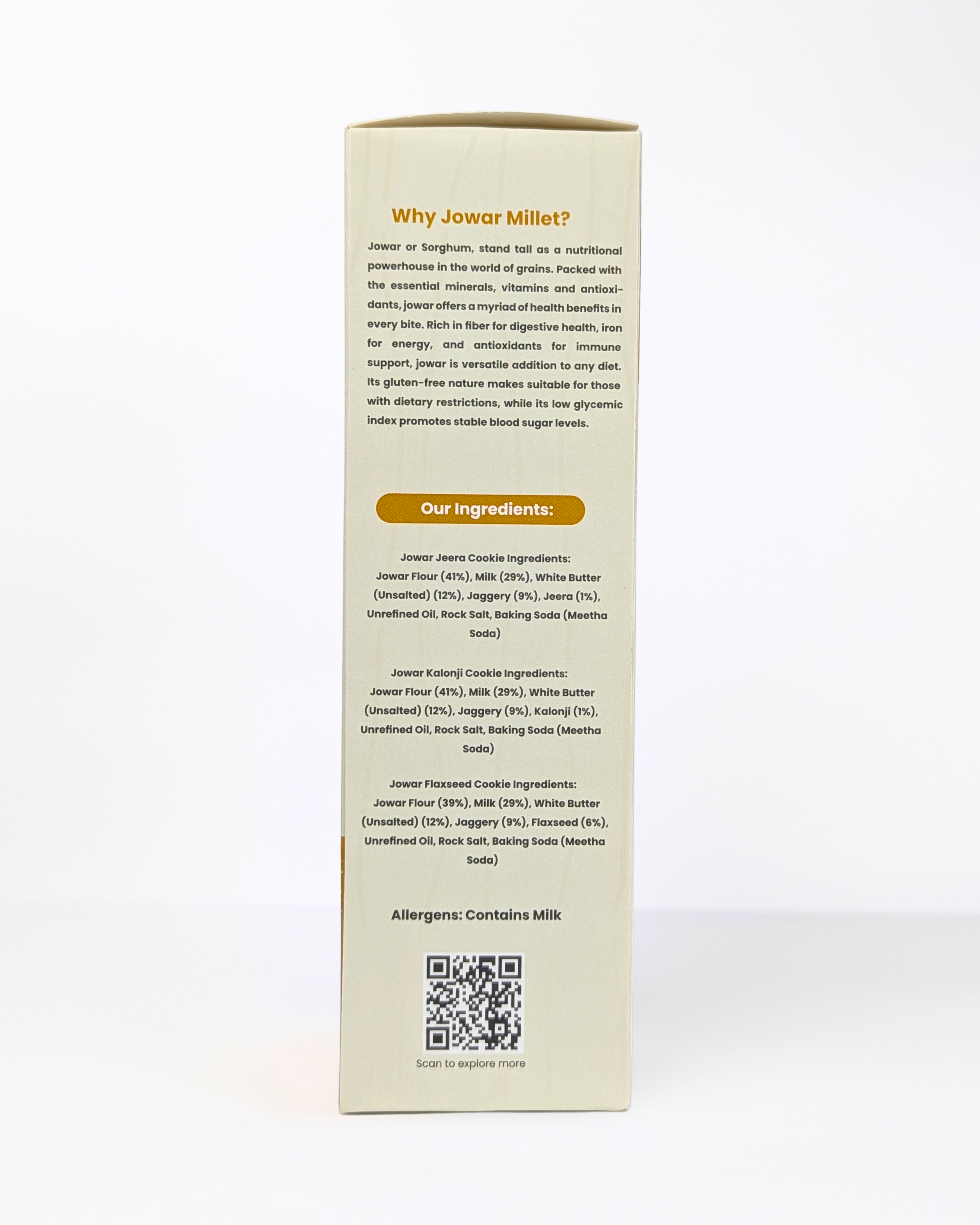Millet-it Jowar Flaxseed Cookies | 120gm