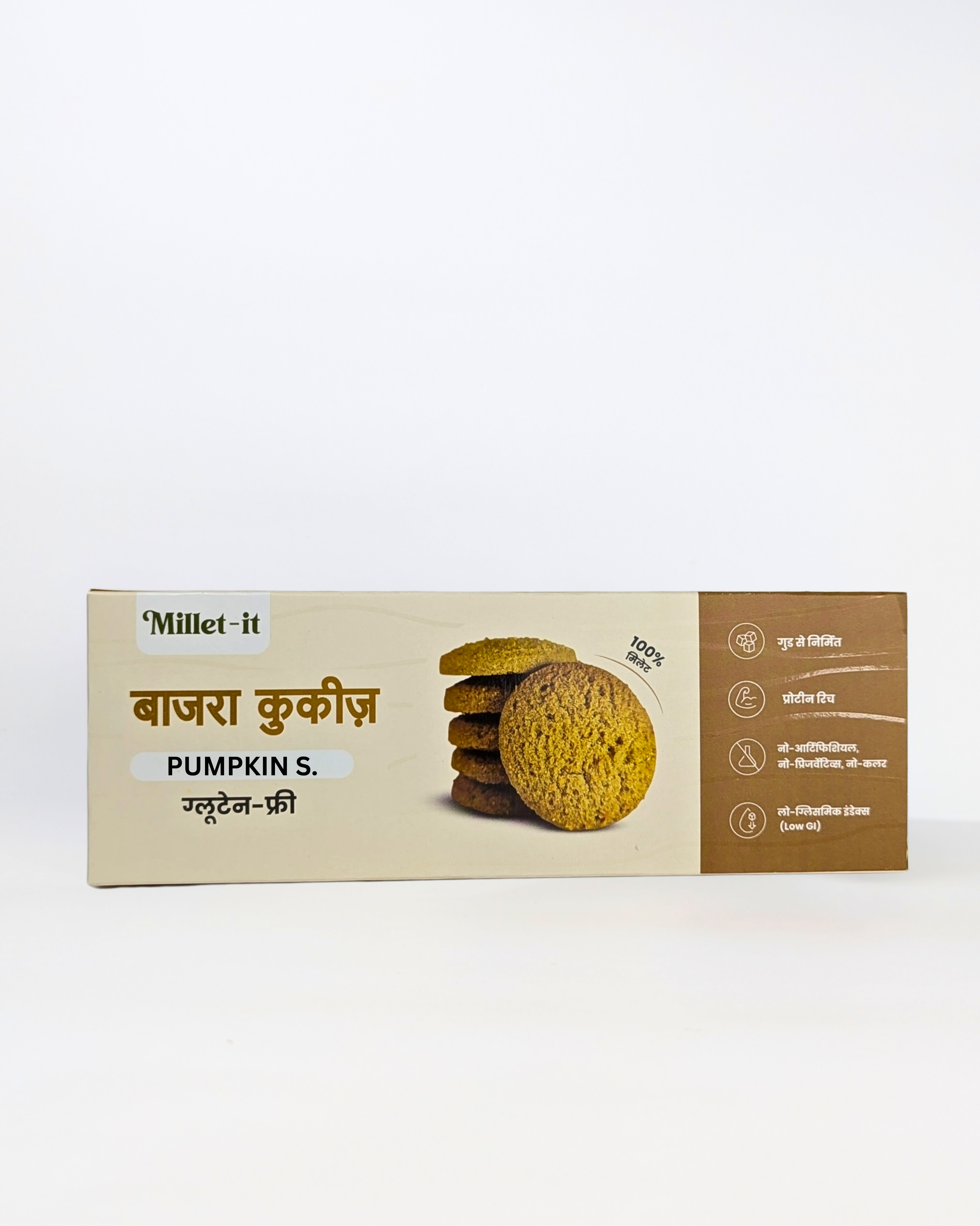 Millet-it Bajra Pumpkin Seed Cookies | 120gm