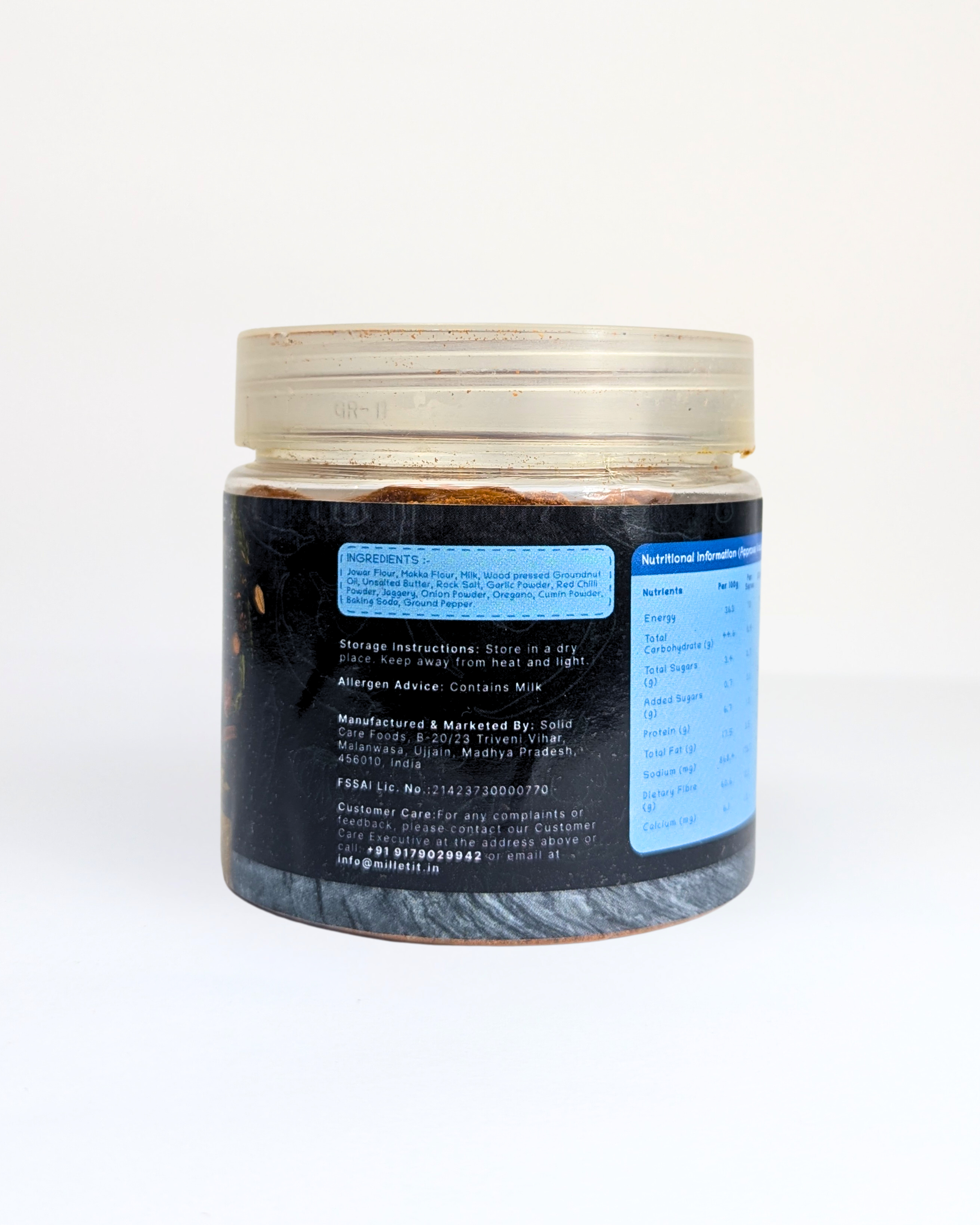 Millet-it Indian Masala Crackers | 150gm