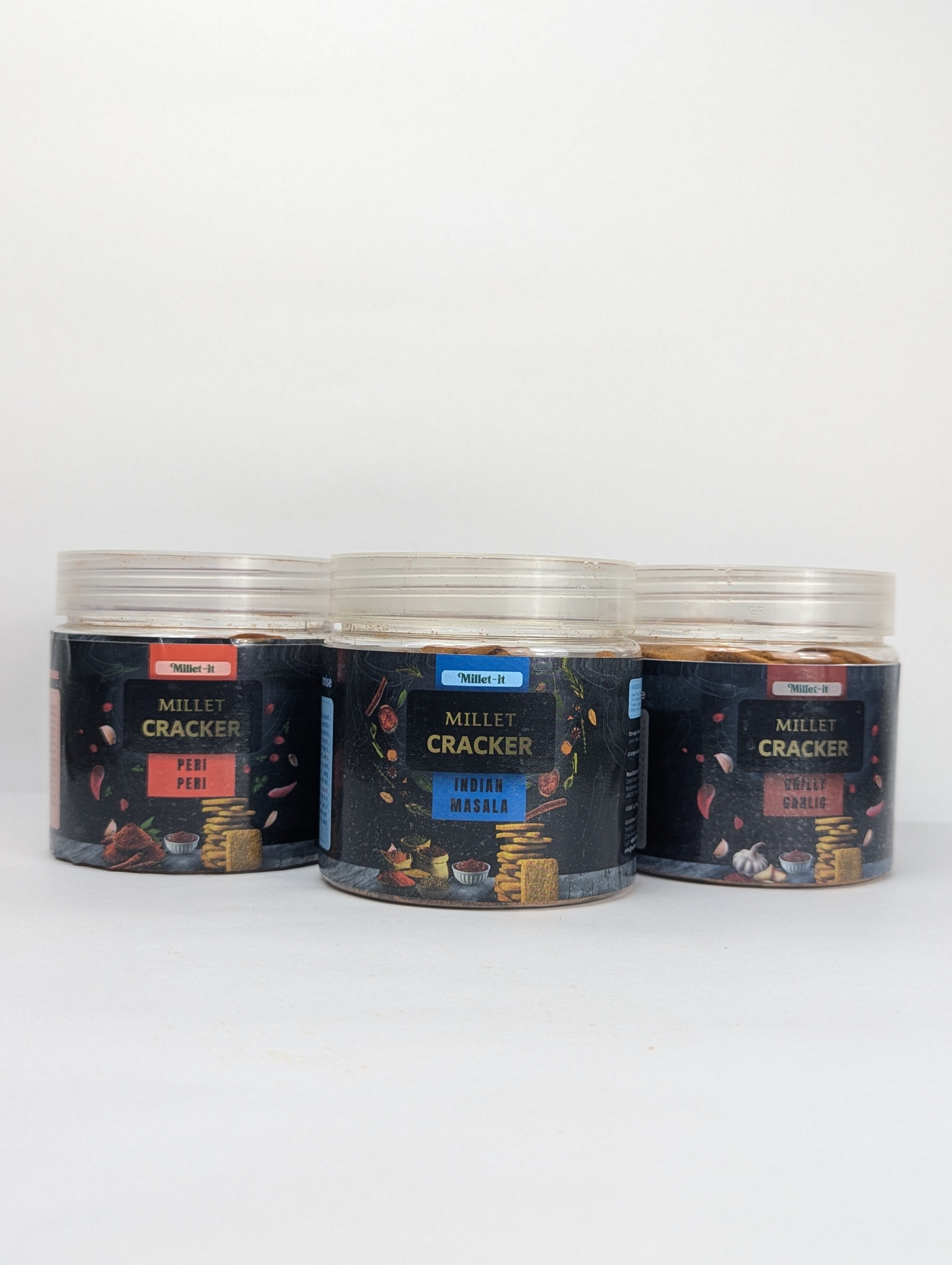 Millet-it Crackers Pack of 3 | 450 gm