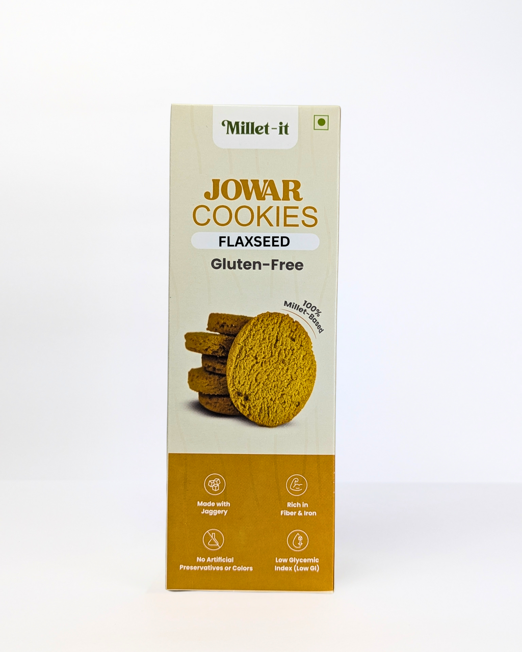 Millet-it Jowar Flaxseed Cookies | 120gm