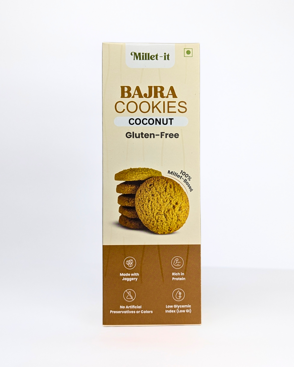 Millet-it Bajra Coconut Cookies | 120gm
