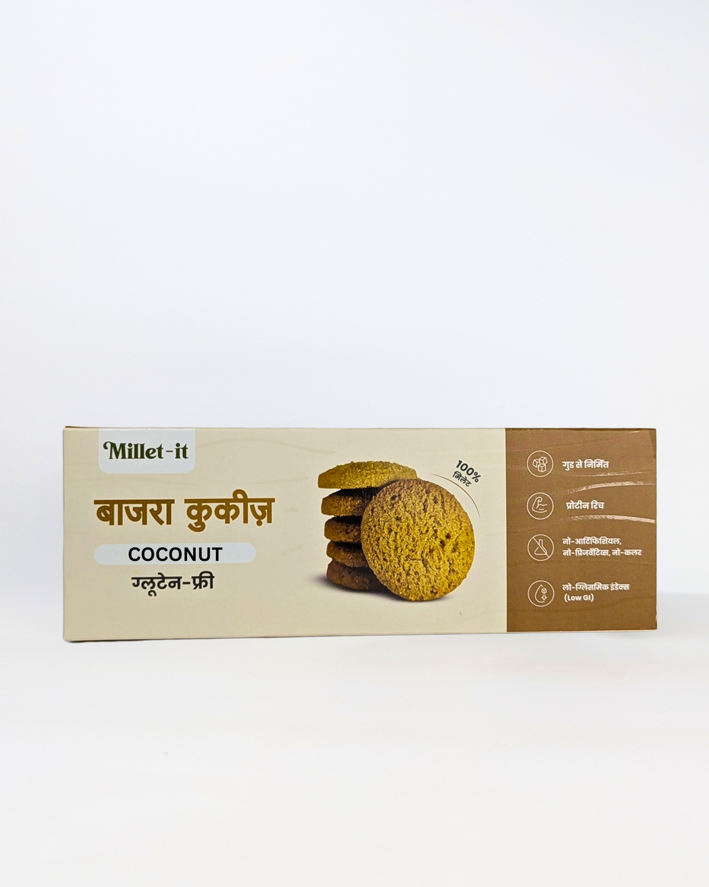 Millet-it Bajra Coconut Cookies | 120gm