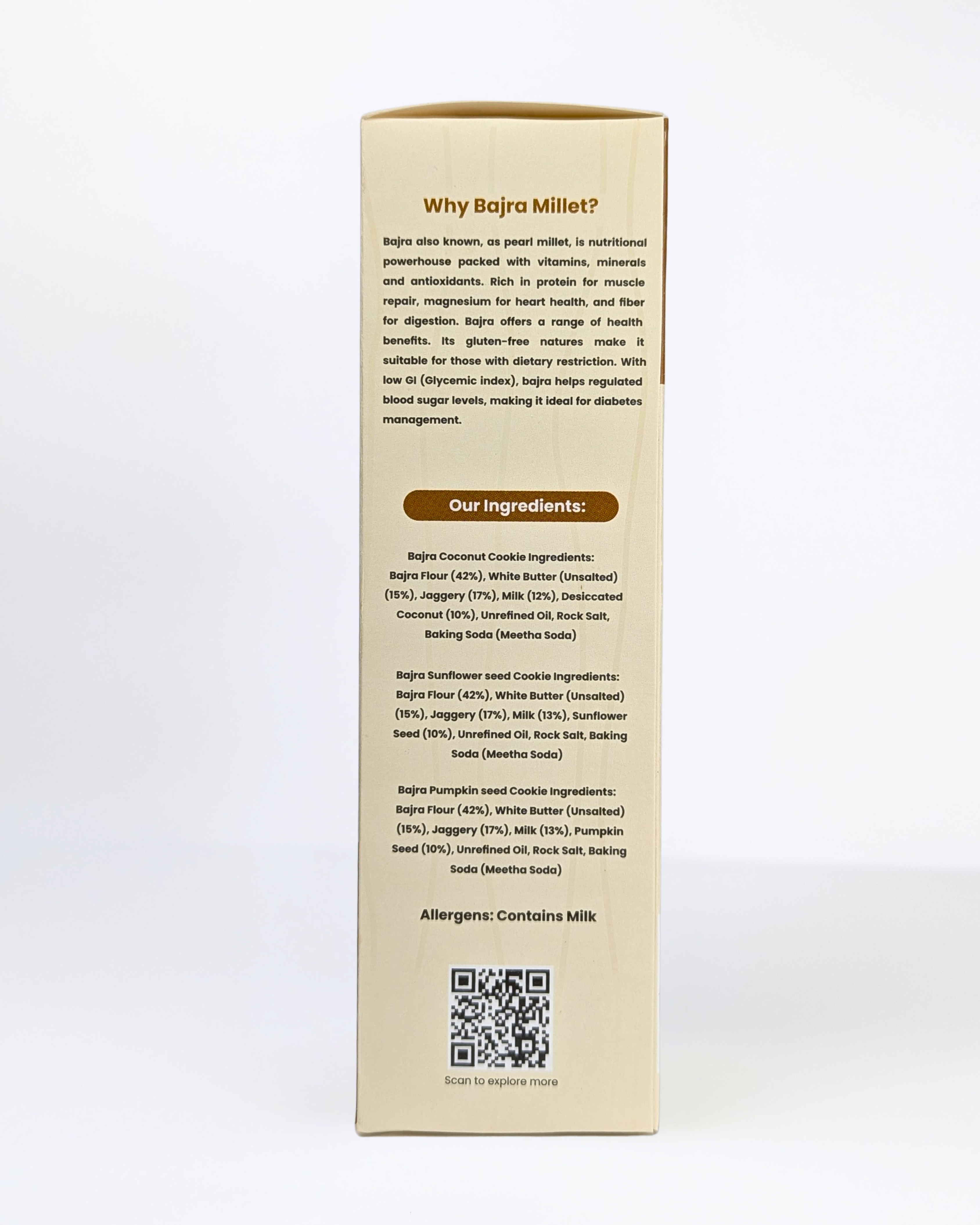 Millet-it Bajra Coconut Cookies | 120gm