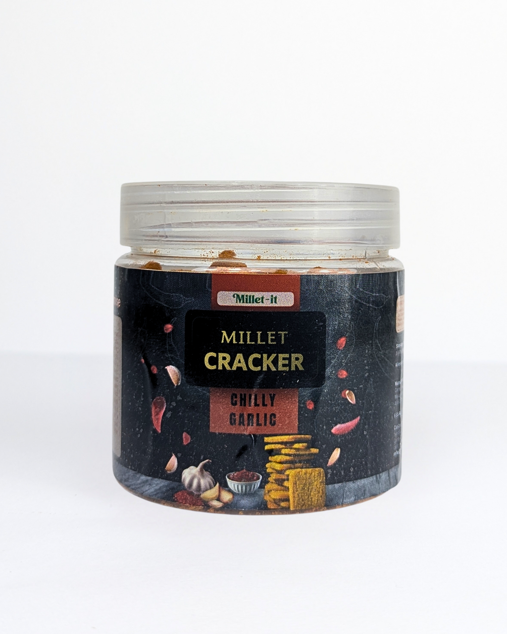 Millet-it Chilly Garlic Crackers | 150gm
