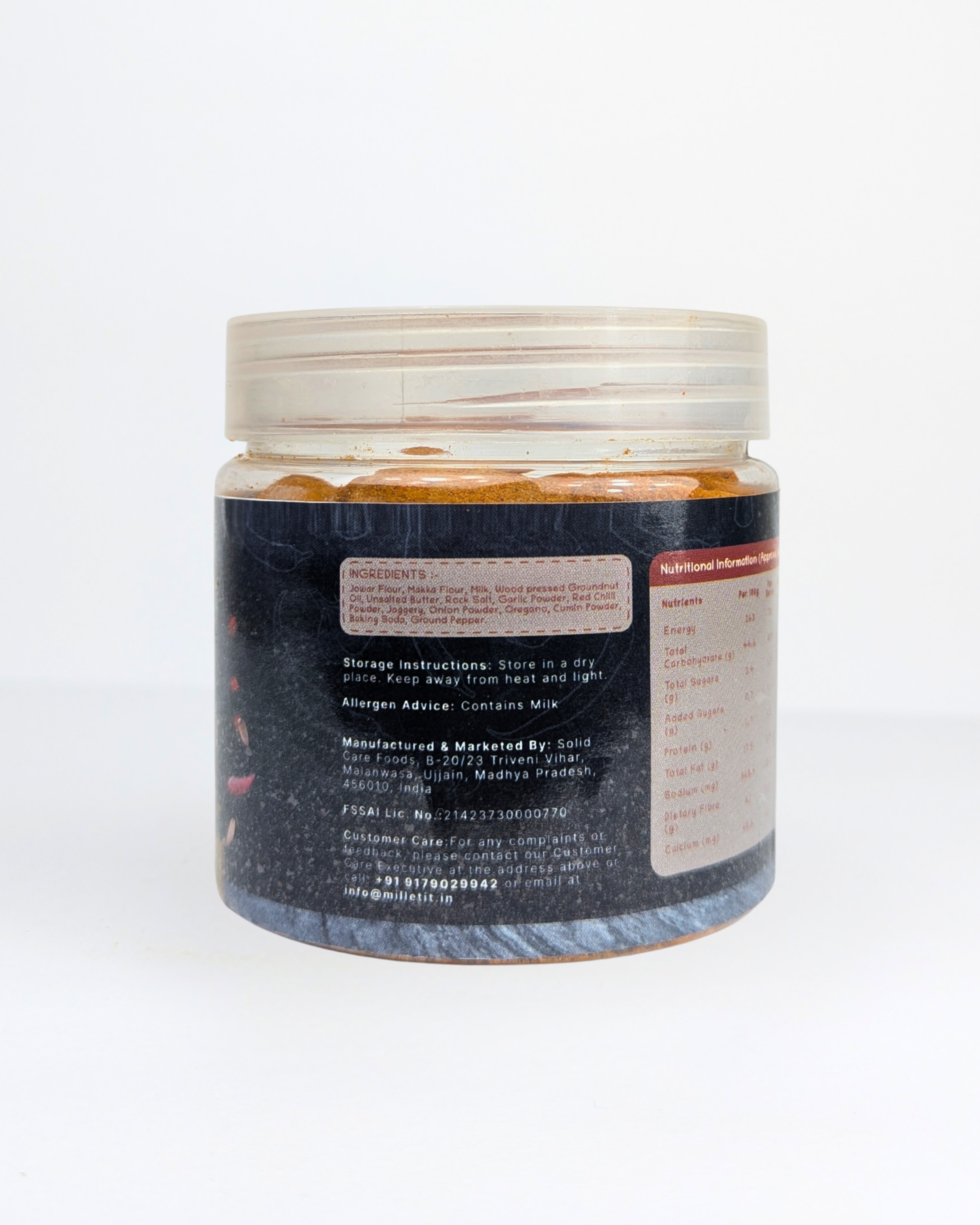 Millet-it Chilly Garlic Crackers | 150gm