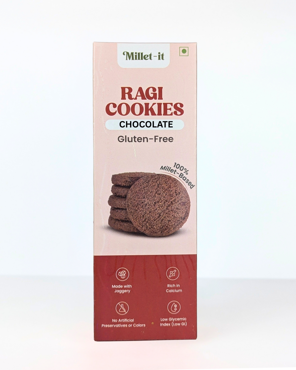 Millet-it Ragi Dark Chocolate Cookies | 120gm
