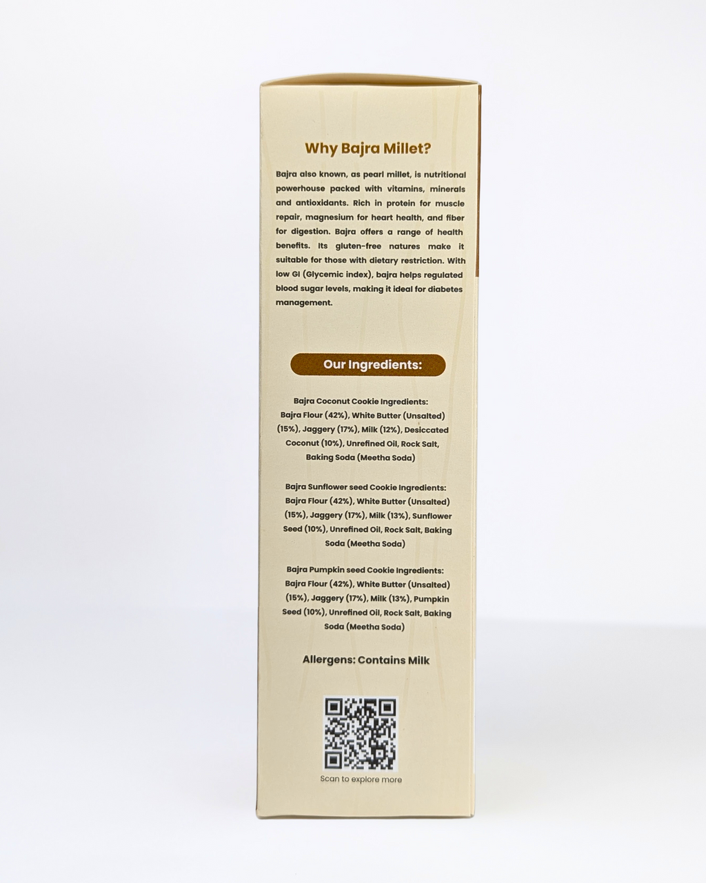 Millet-it Pack of 3 Bajra Sunflower seed, Bajra Coconut & Bajra Pumpkin seed Cookies | 360gm