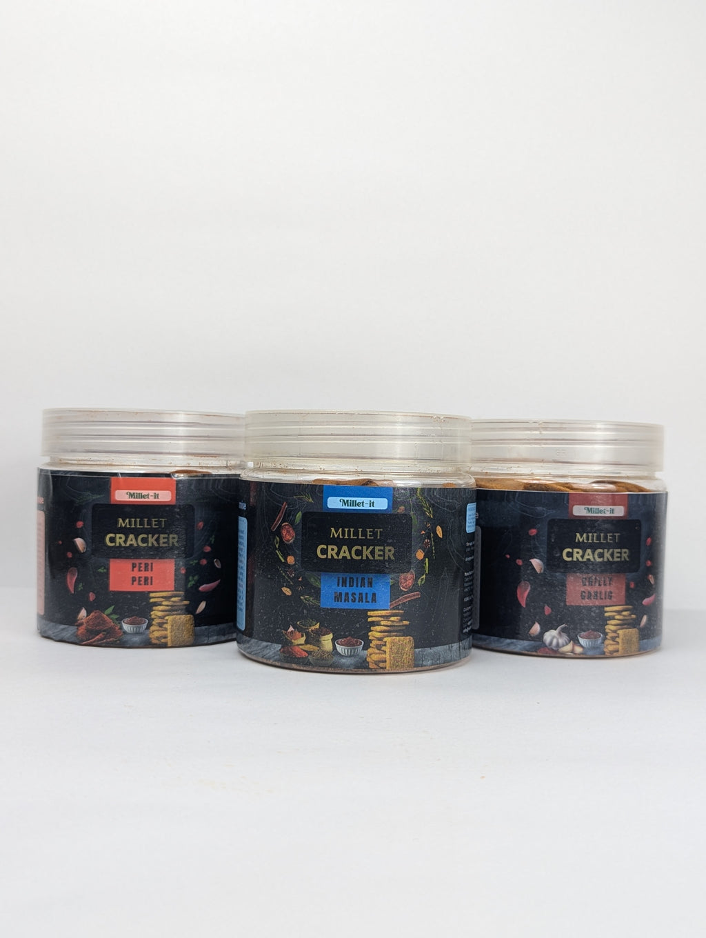 Millet-it Crackers Pack of 3 | 450 gm